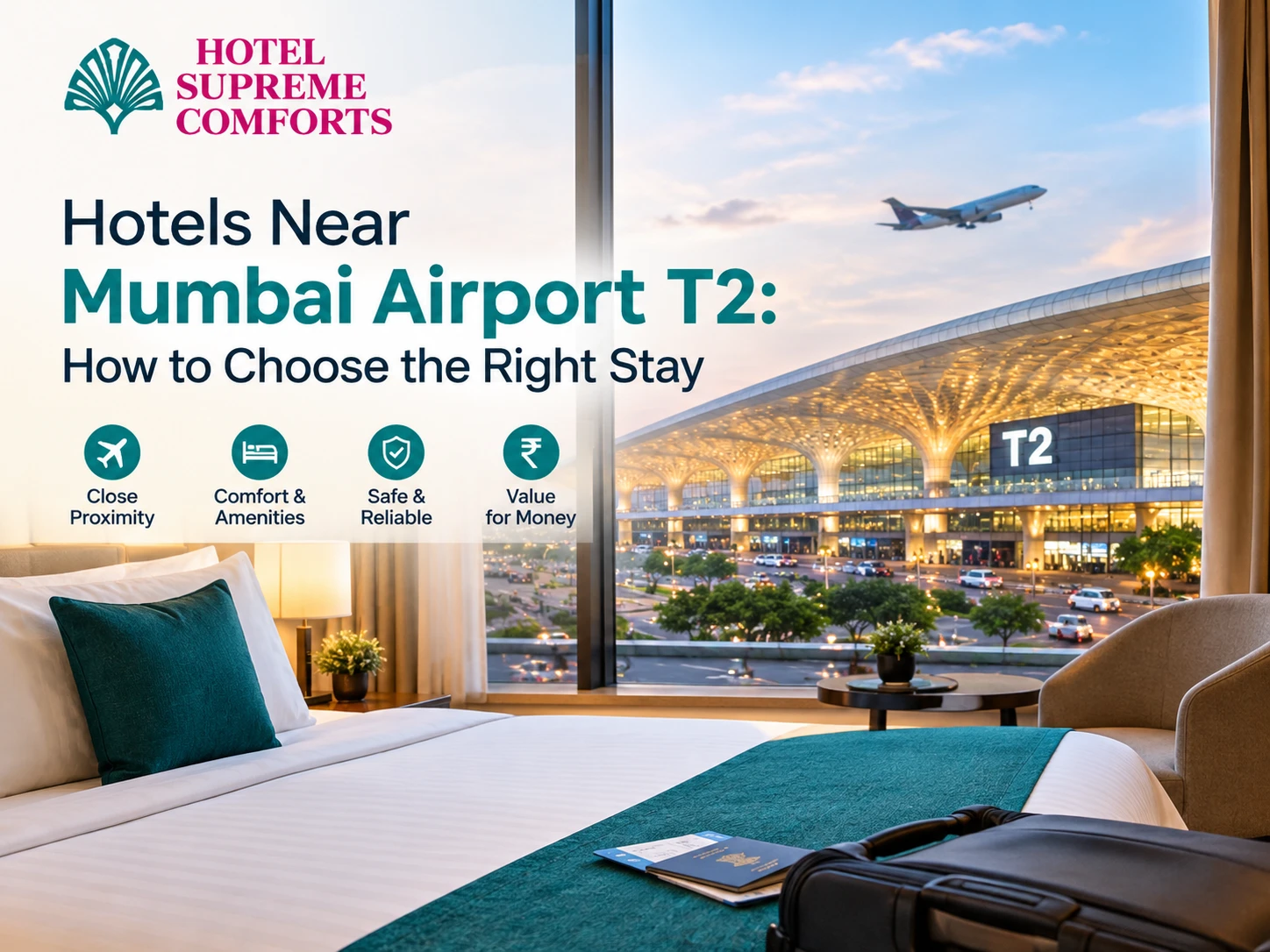 Hotels near Mumbai Airport T2: how to choose the right stay - Hotel Supreme Comforts